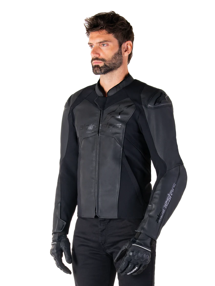 Faster V3 Airflow - Leather Jacket (Black/Black) - Image 4