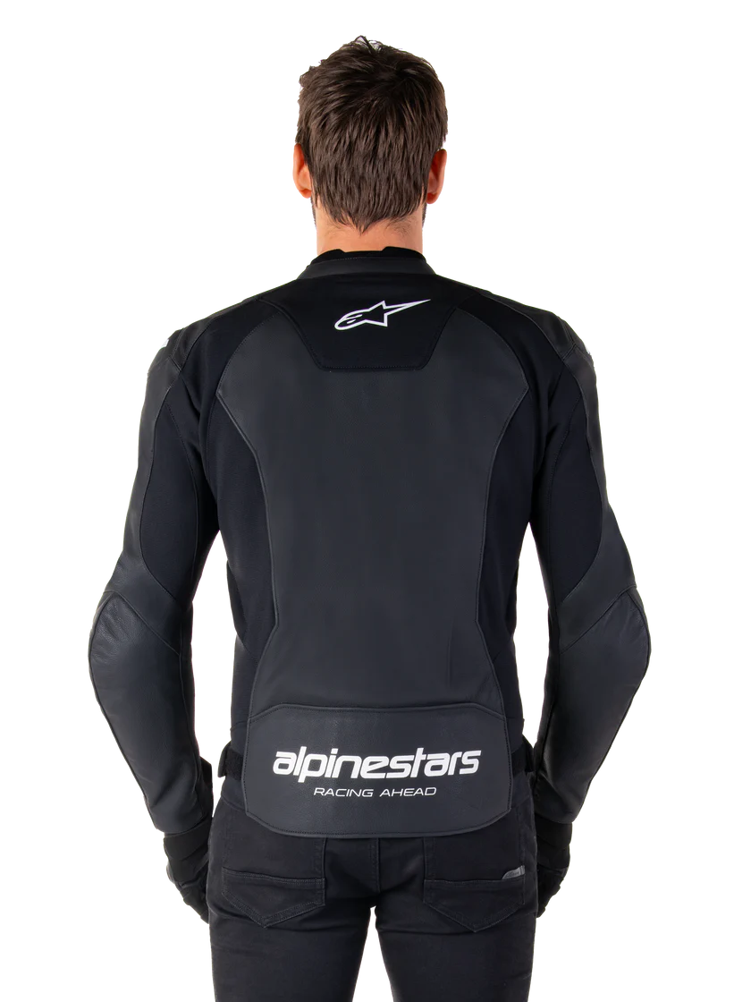 Faster V3 Airflow - Leather Jacket (Black/White) - Image 4