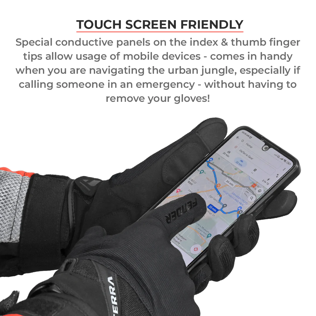 Fender - Half Gauntlet Adventure Touring Gloves - Image 7