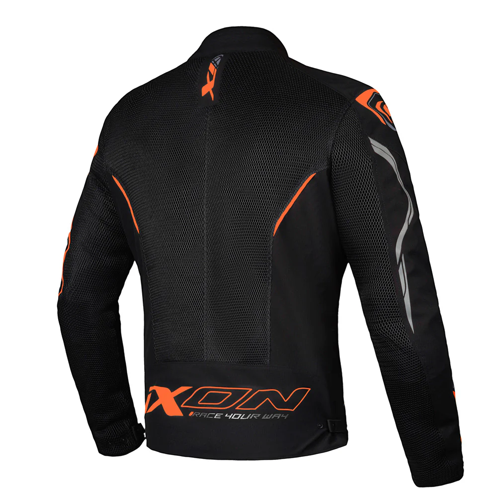 Flicker - All Weather Riding Jacket (Black/Orange) - Image 2