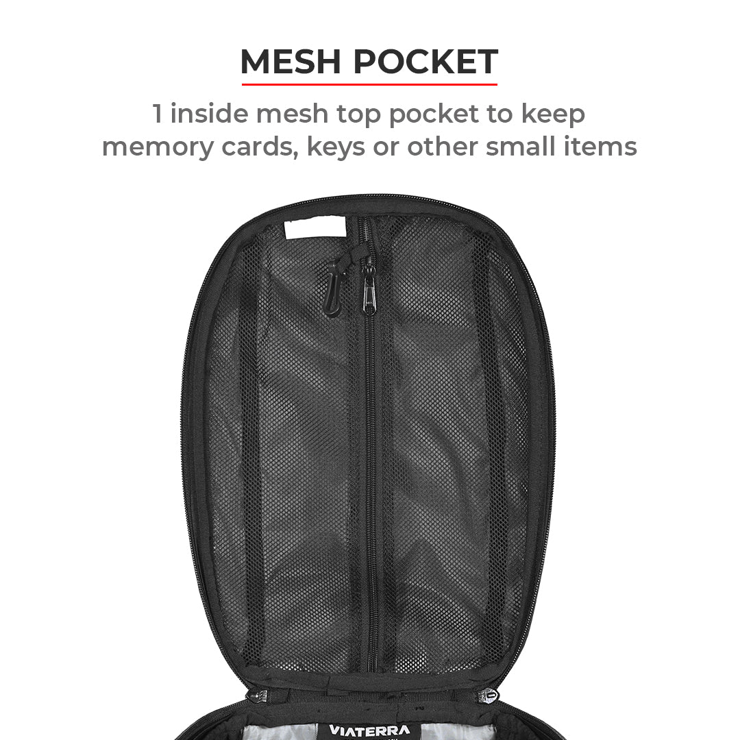 Fly 2017 - 18L - Magnetic Tank Bag with Rain Cover (Black) - Image 10