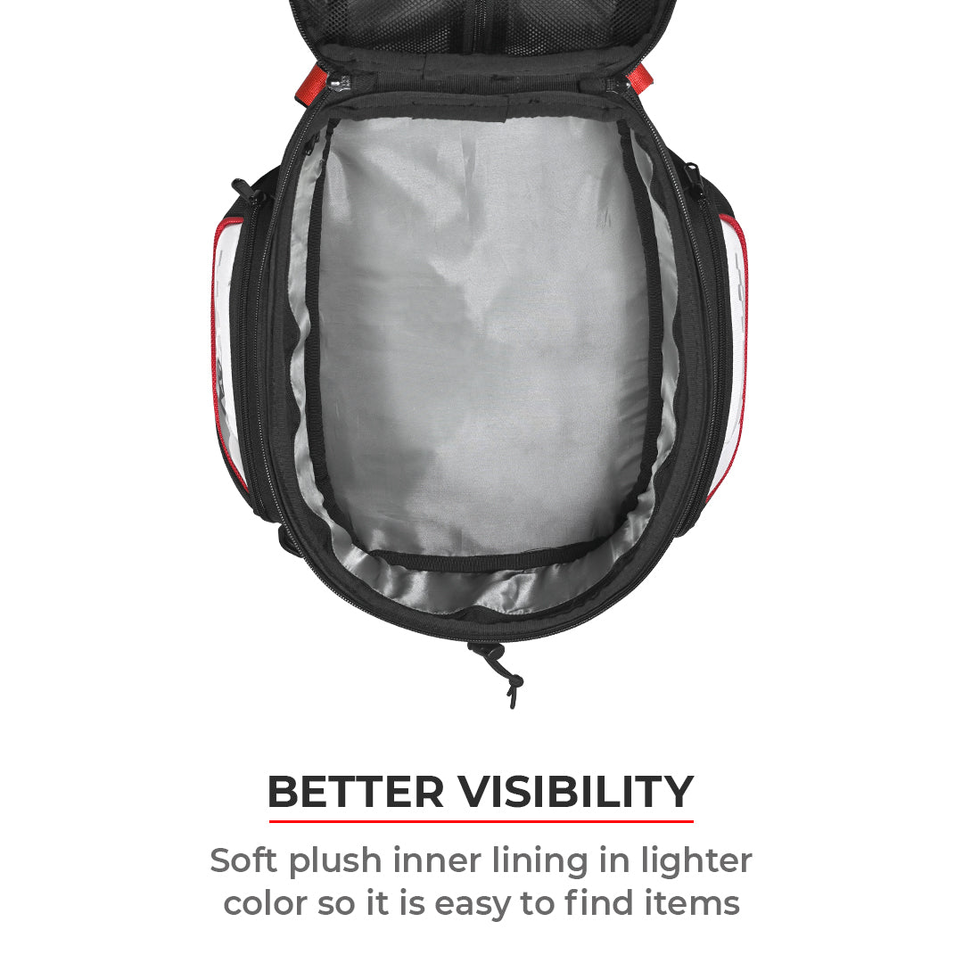 Fly 2017 - 18L - Magnetic Tank Bag with Rain Cover (Black) - Image 16