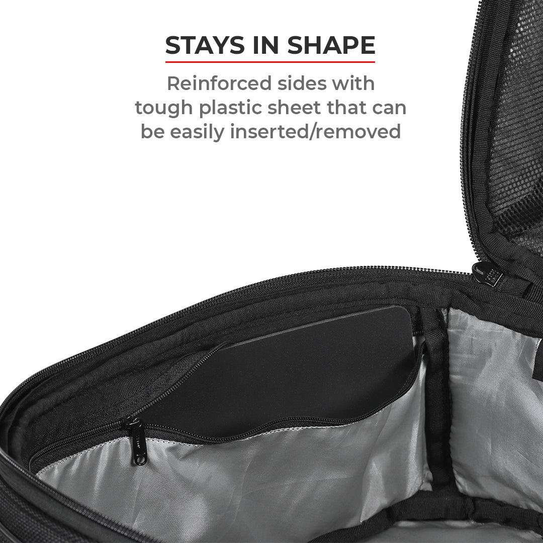 Fly 2017 - 18L - Magnetic Tank Bag with Rain Cover (Black) - Image 18