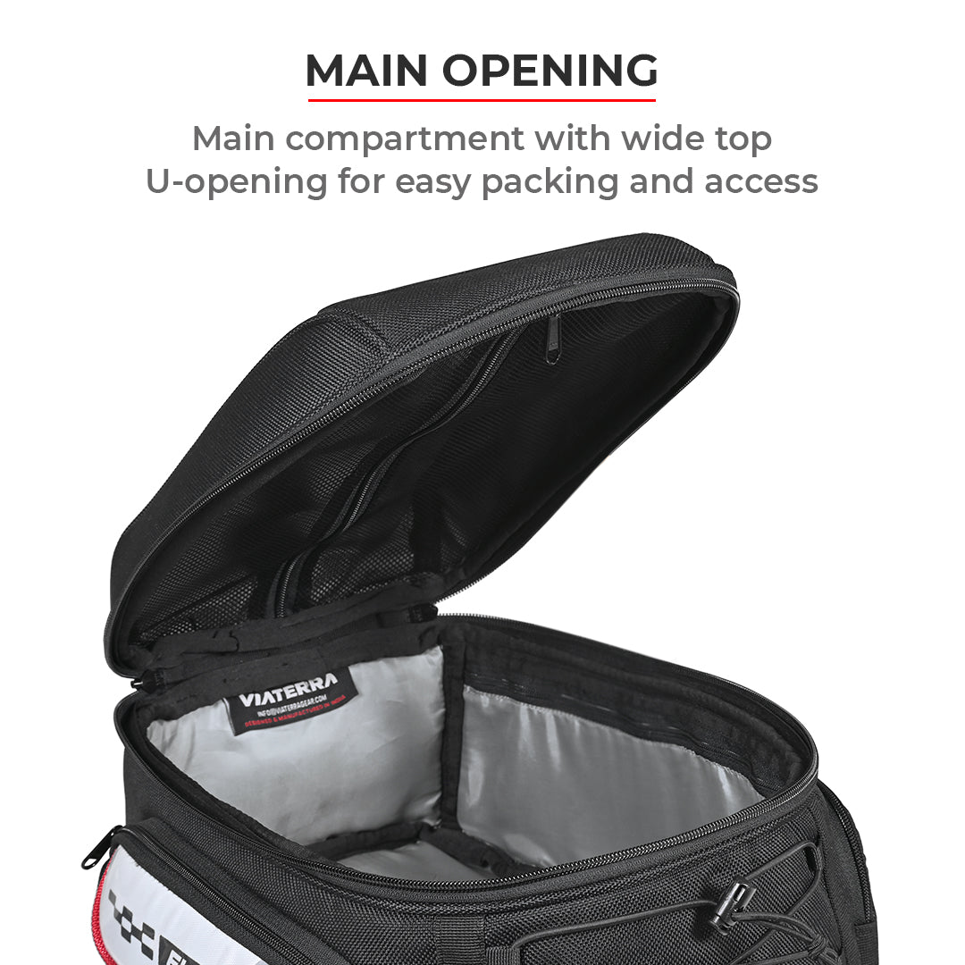 Fly 2017 - 18L - Magnetic Tank Bag with Rain Cover (Black) - Image 6