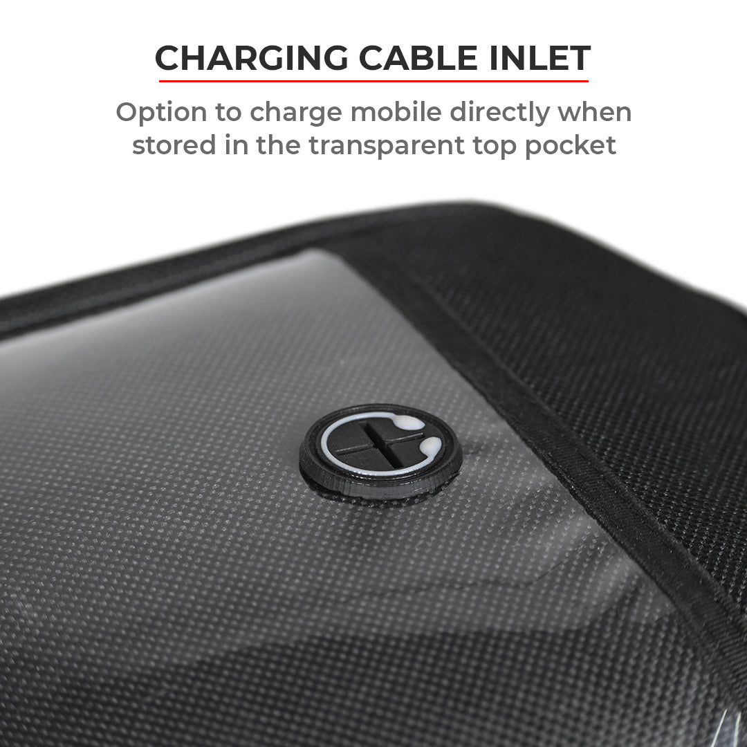Fly 2017 - 18L - Magnetic Tank Bag with Rain Cover (Black) - Image 9