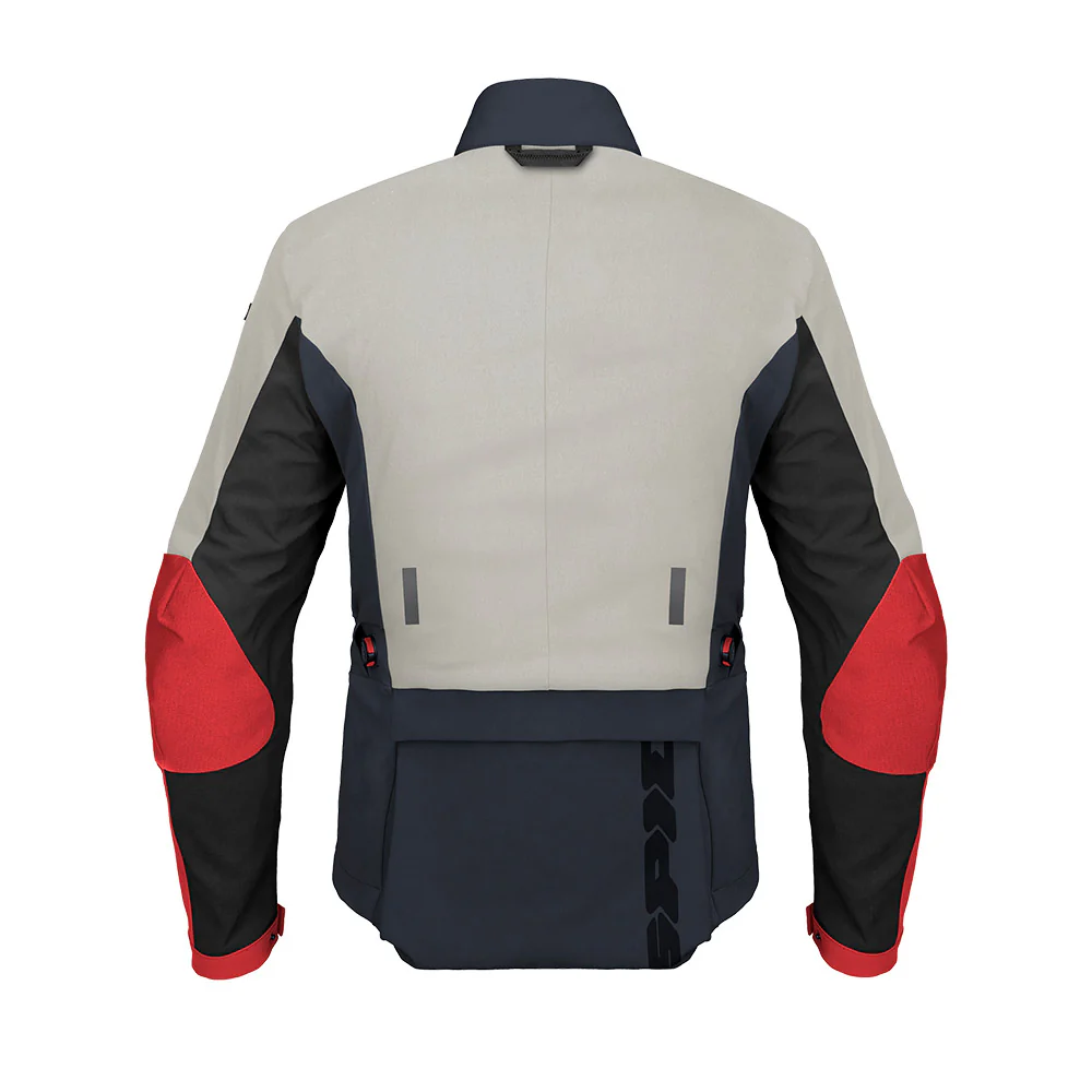 Frontier - Motorcycle Toruing Jacket (Blue Iced Red) - Image 2