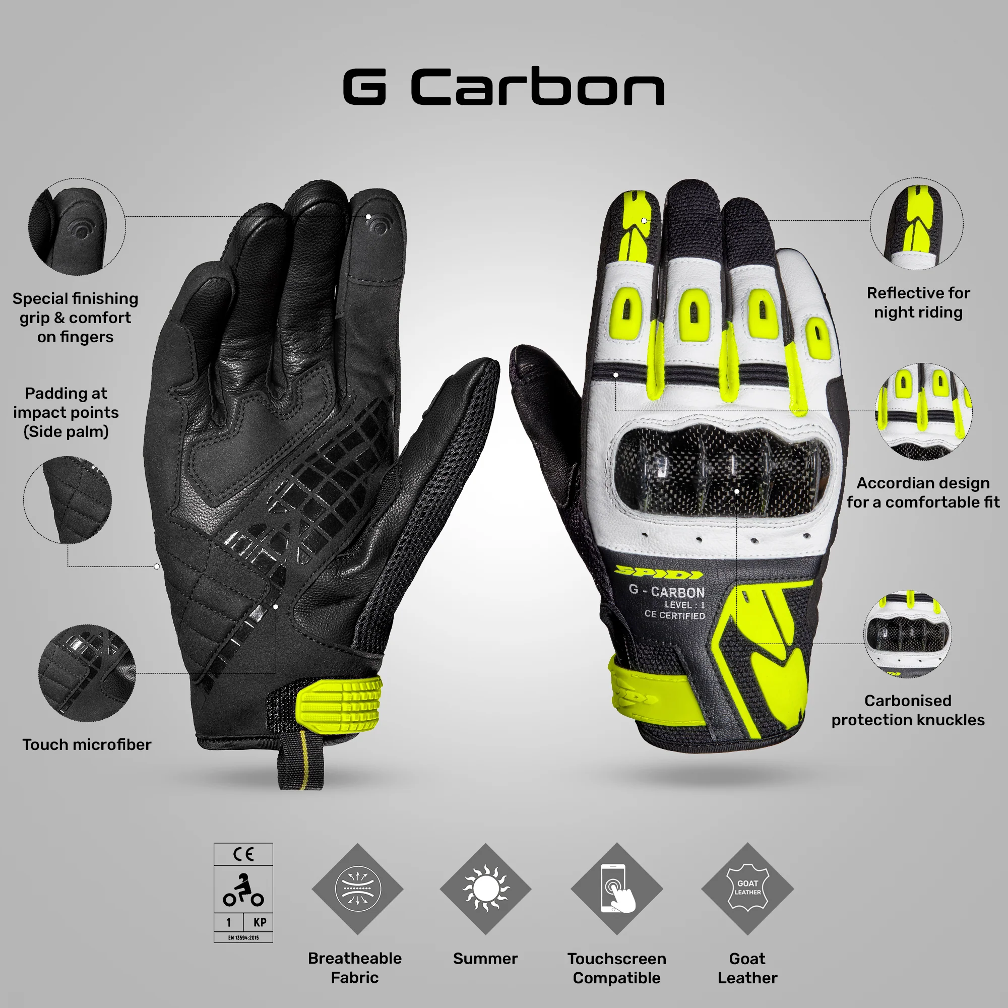 G Carbon - Urban/Sports Riding Gloves - Image 12