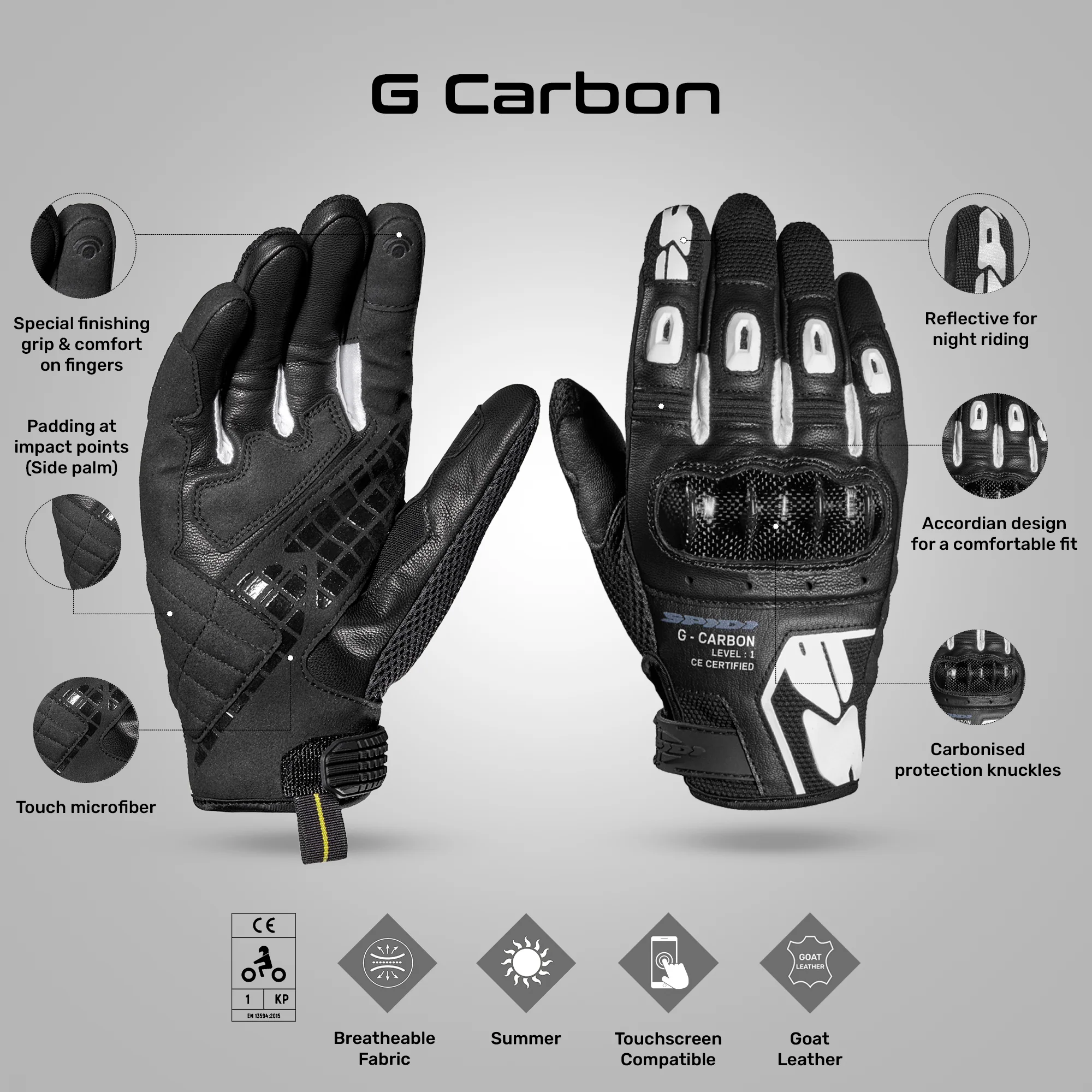 G Carbon - Urban/Sports Riding Gloves - Image 4