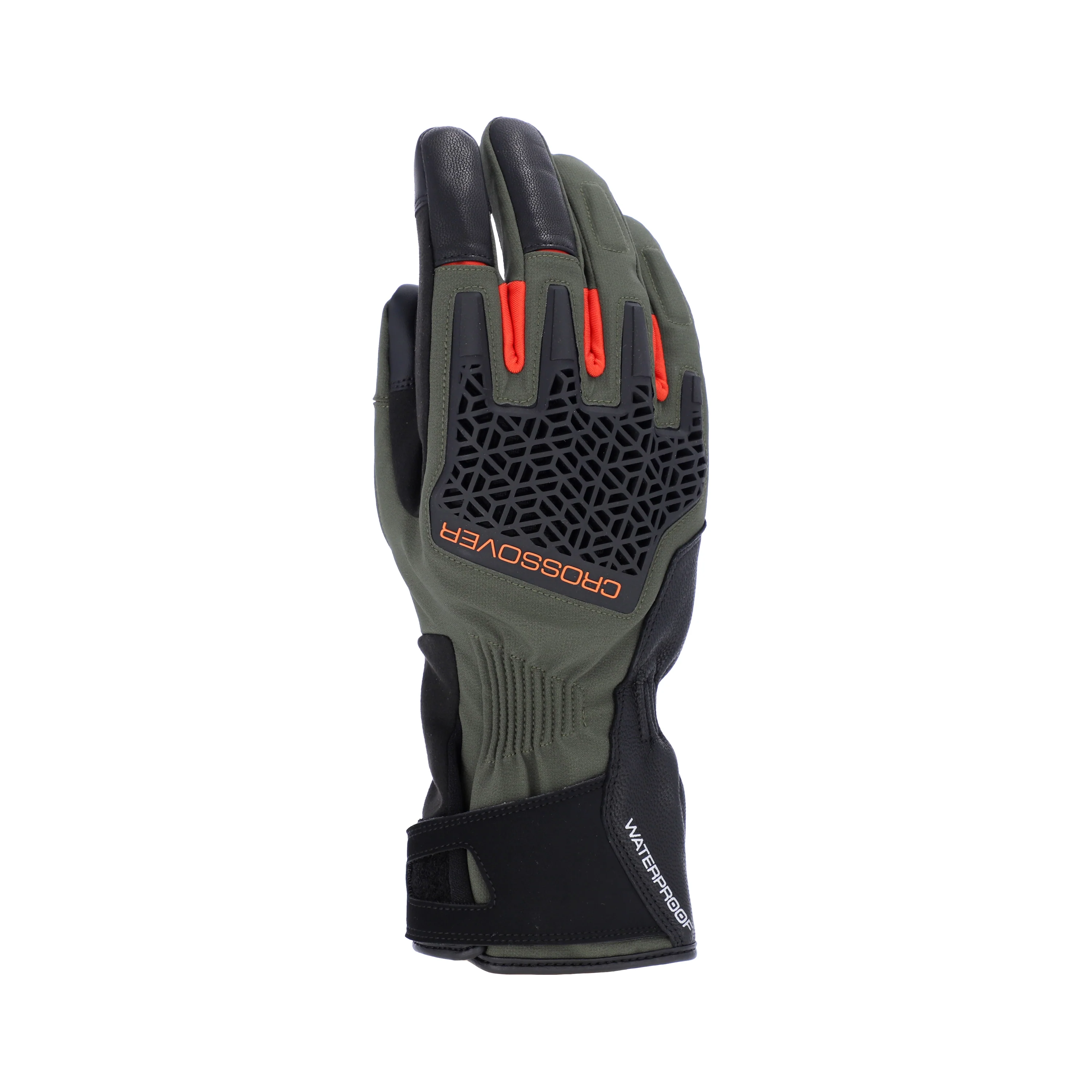 CE Crossover - Dual Road Waterproof Gloves (Black/Green) - Image 2
