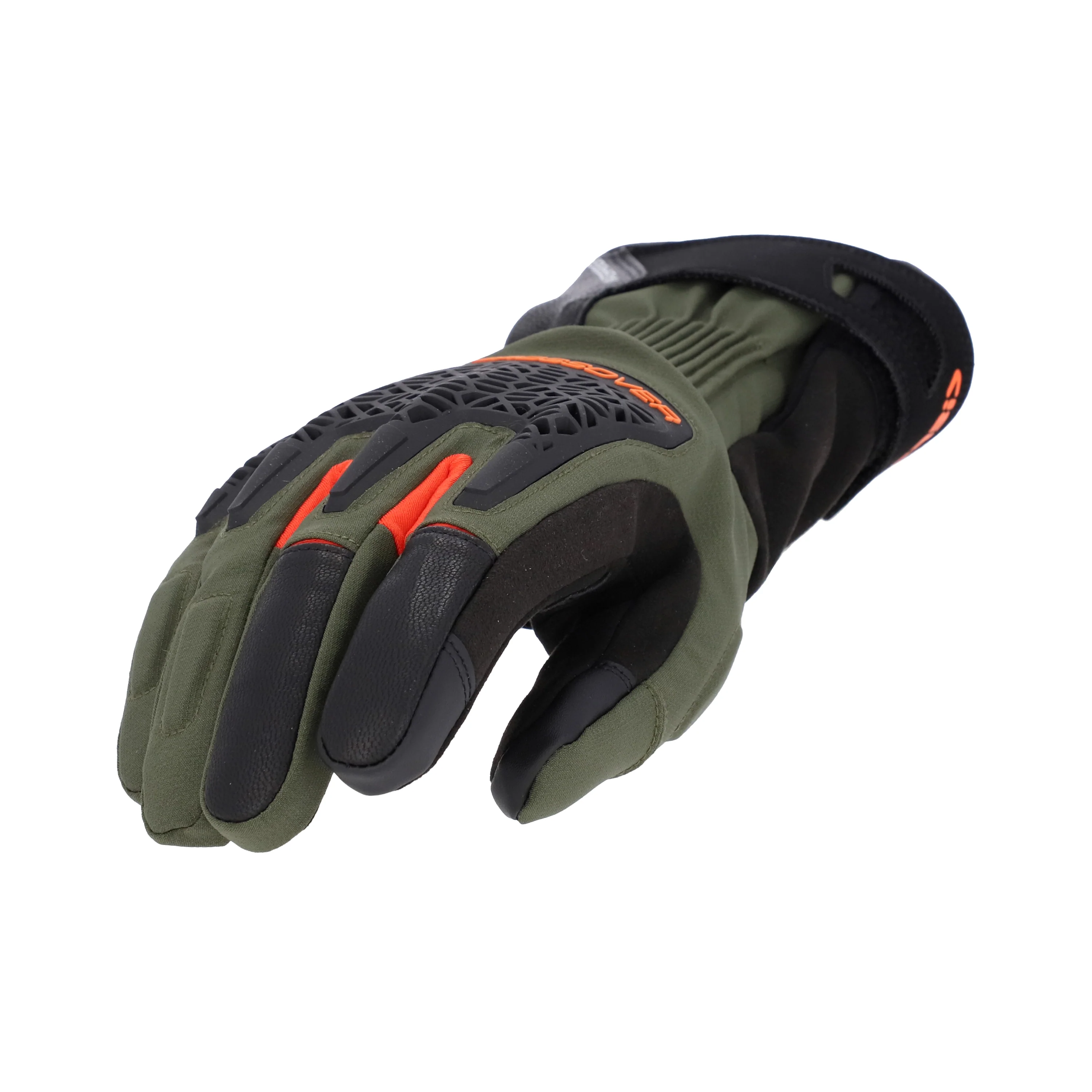 CE Crossover - Dual Road Waterproof Gloves (Black/Green) - Image 6
