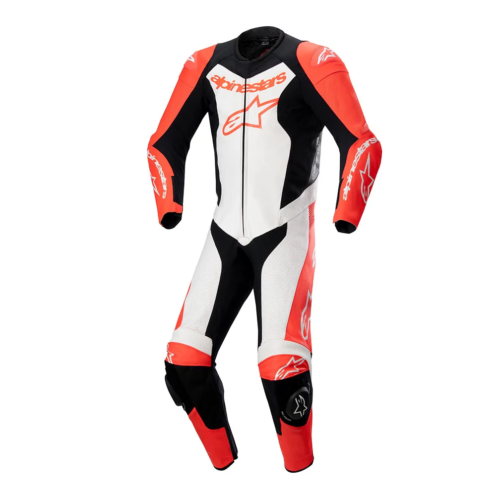 Gp Force Lurve - Leather Racing Suit (Black) (1 Piece)