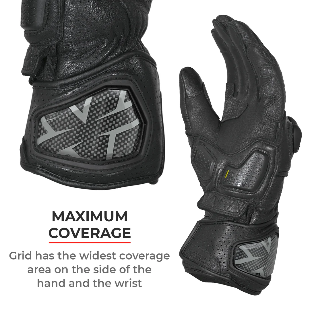 Grid - Full Gauntlet Riding Gloves - Image 14
