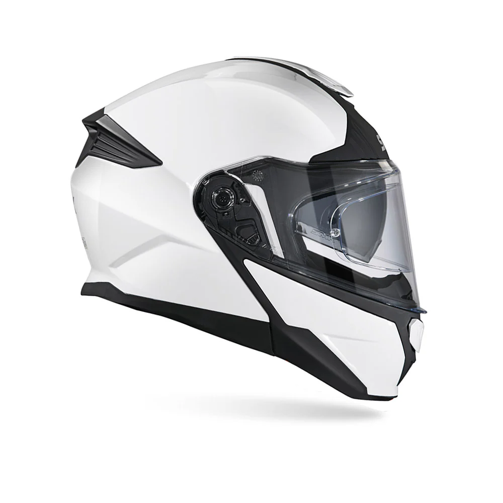 Gullwing Solid - Motorcycle Riding Helmet (Gloss White) - Image 2