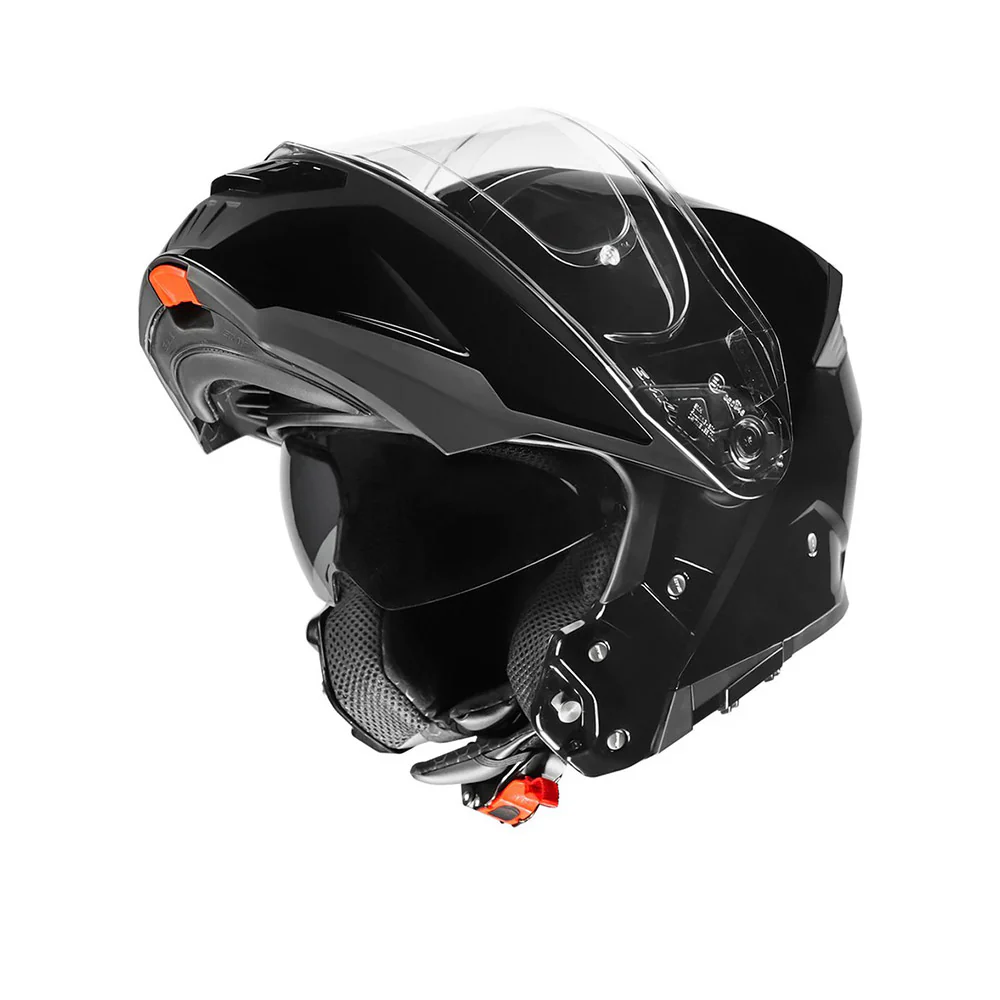 Gullwing Solid - Motorcycle Riding Helmet (Gloss Black) - Image 3