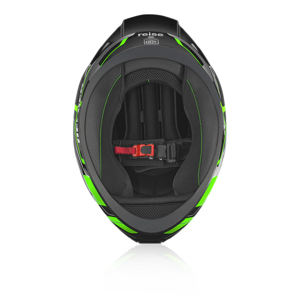 Helden - Motorcycle Riding Helmet (Green/Black) - Image 6