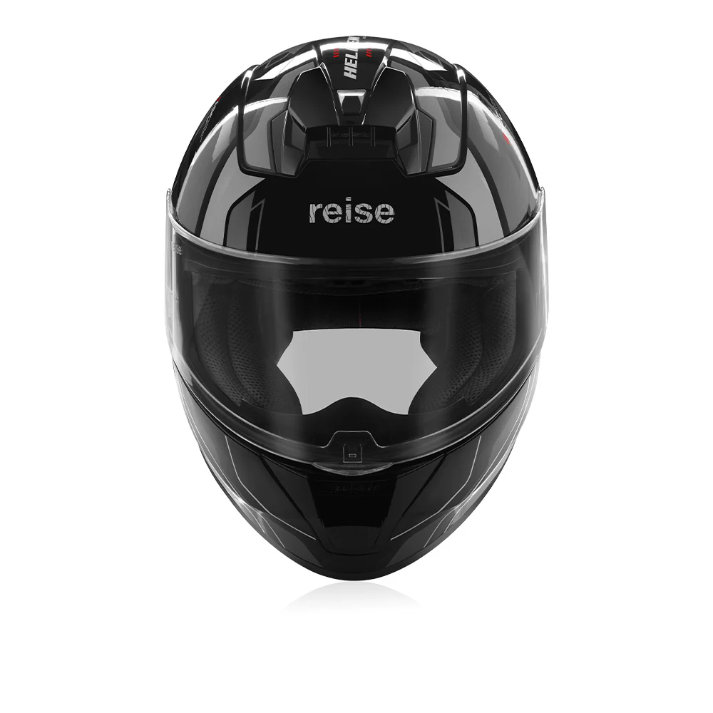 Helden - Motorcycle Riding Helmet (Grey/Black Gloss) - Image 3