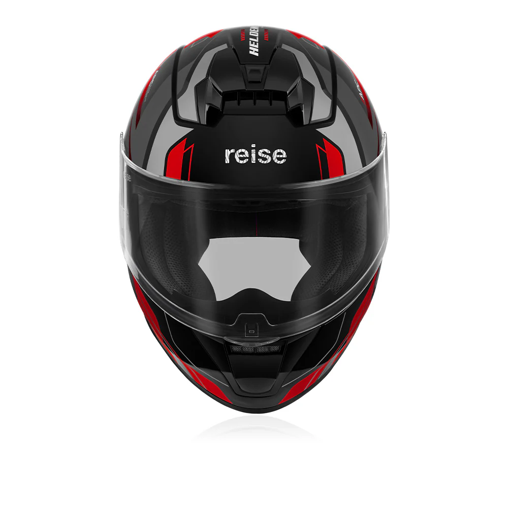 Helden - Motorcycle Riding Helmet (Red/Black Gloss) - Image 3