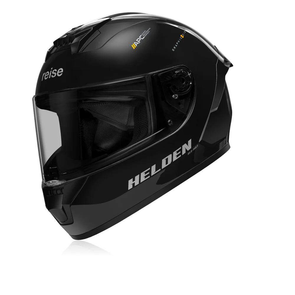 Helden Helmet - Solid Black Gloss - Image 3