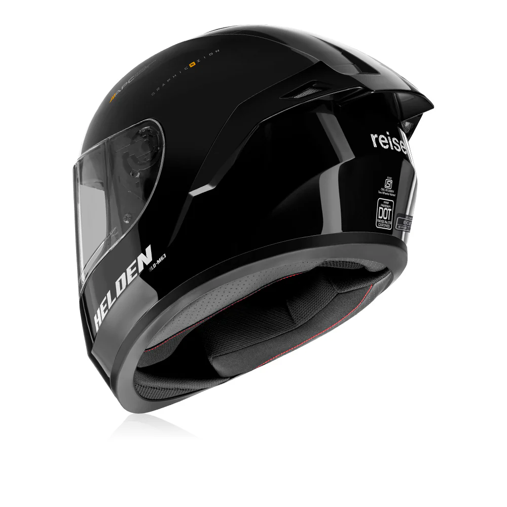 Helden Helmet - Solid Black Gloss - Image 4