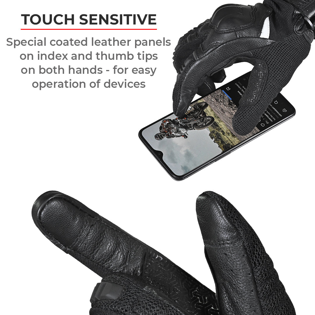 Holeshot - Urban/Touring Motorcycle Riding Gloves - Image 11
