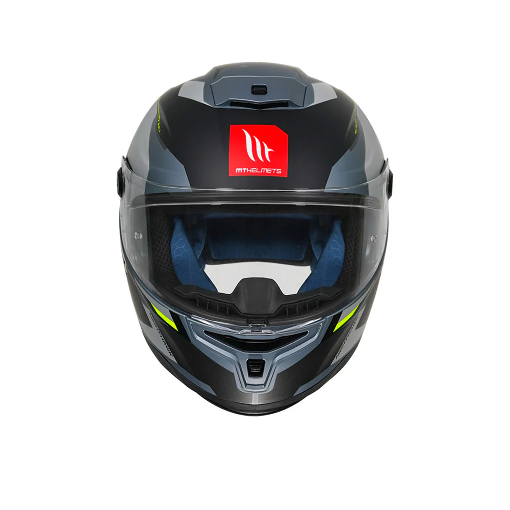 Hummer B Nighthawk D2 - Motorcycle Riding Helmet (Matt Grey) - Image 3