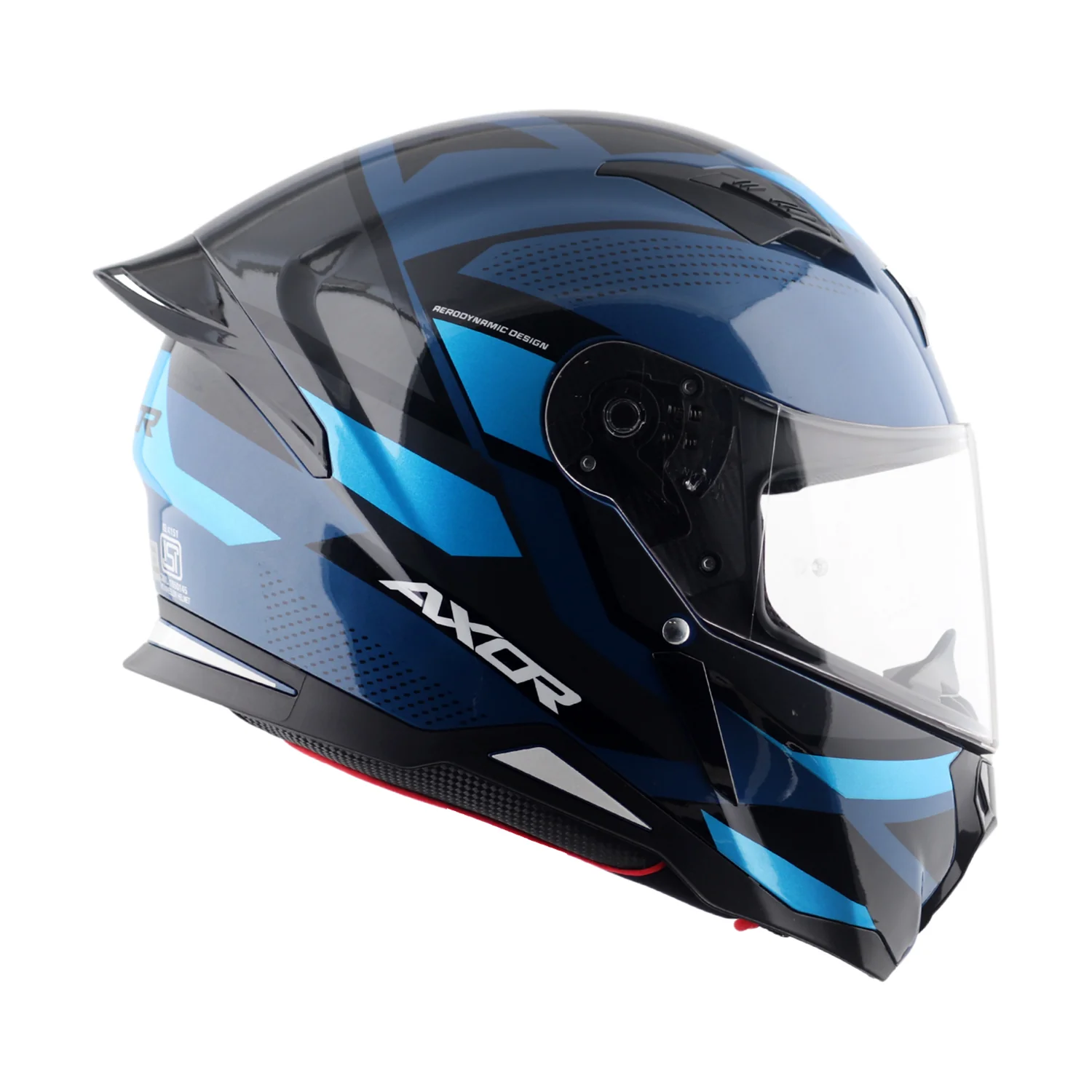Hunter Cornet - Motorcycle Riding Helmet (Dark Blue/Blue) - Image 2