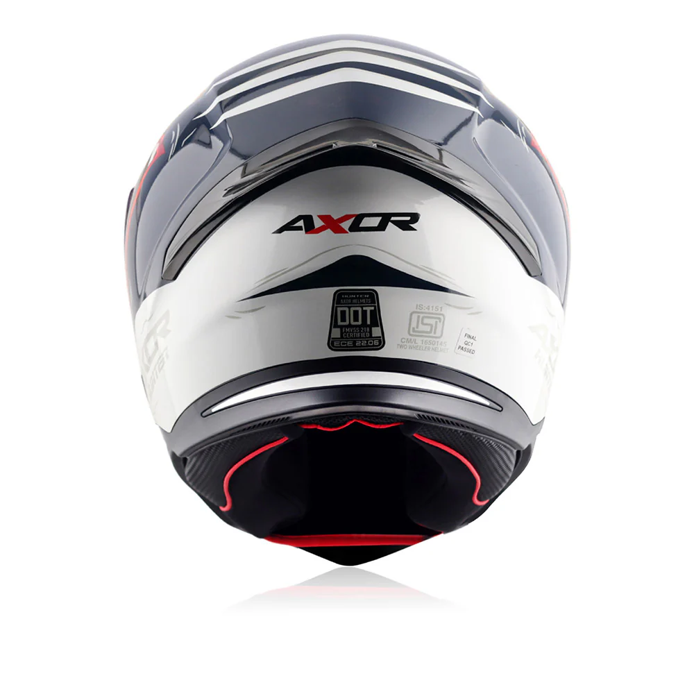 Hunter Shark - Motorcycle Riding Helmet (Blue/White) - Image 2
