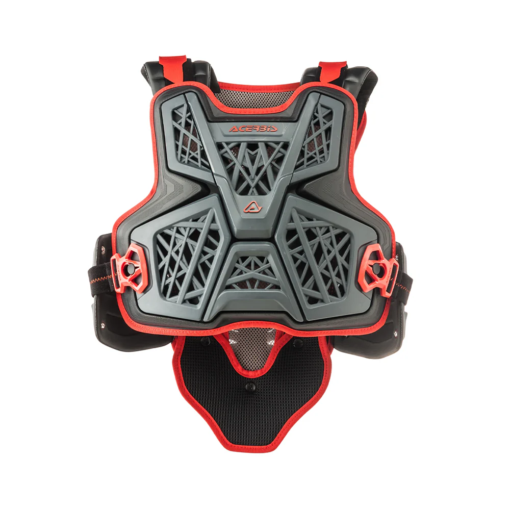 Jump MX - Chest & Back Protector for Off Road Riders (Black/Grey)