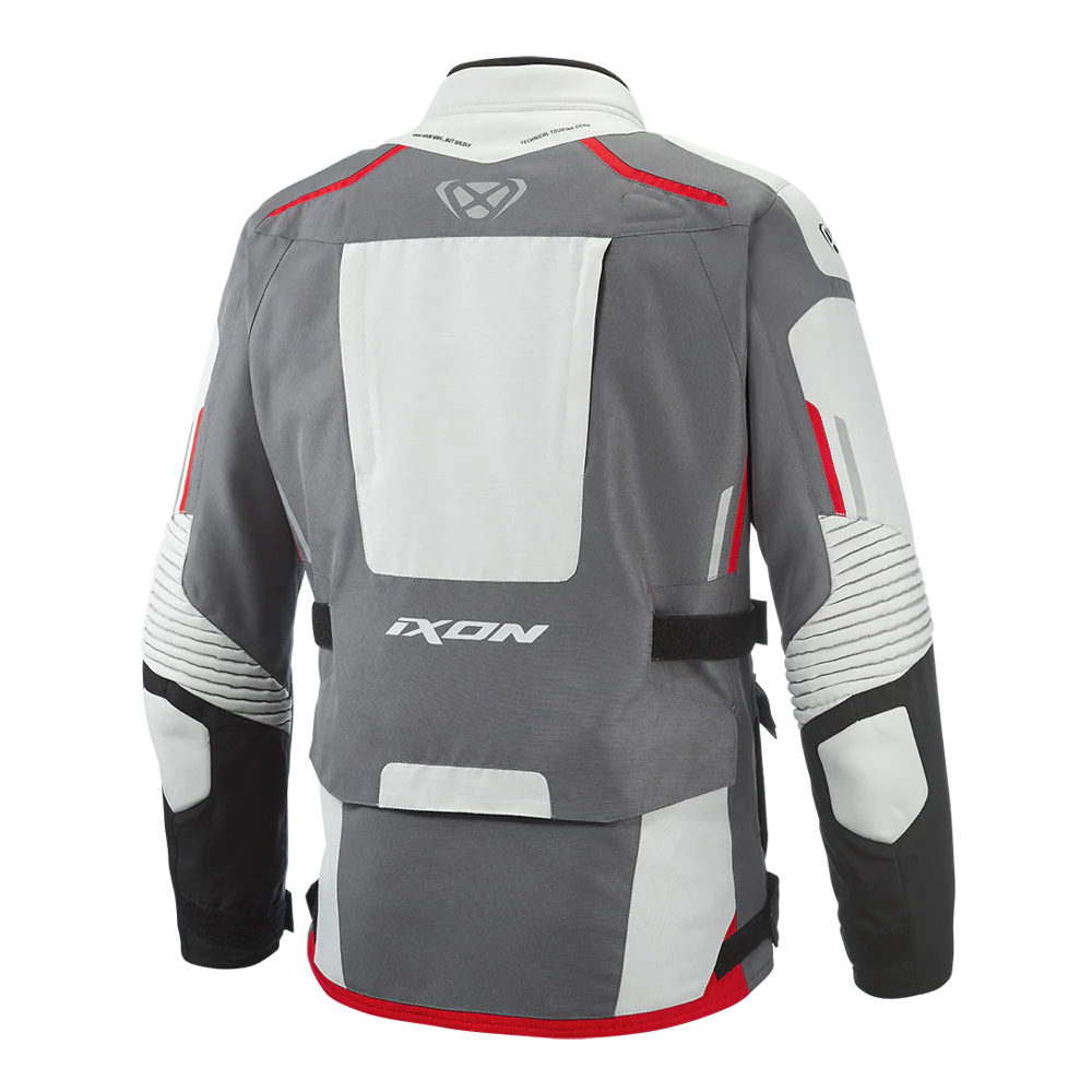 Midgard - All Season Motorcycle Touring Jacket (Grey/Black/Red) - Image 2