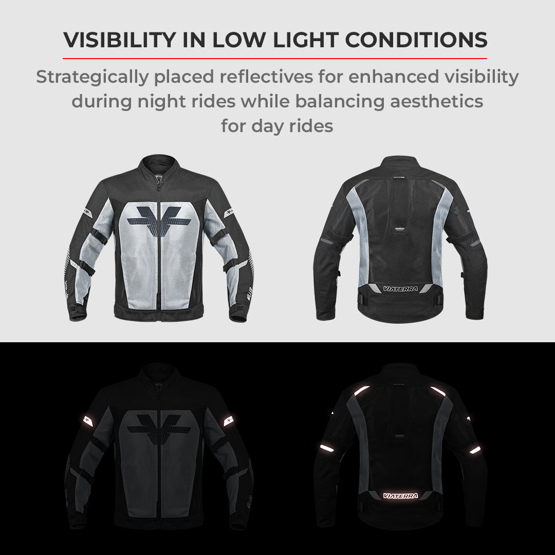 Miller - CE Certified Motorcycle Riding Jacket (Fluorescent Green) - Image 14