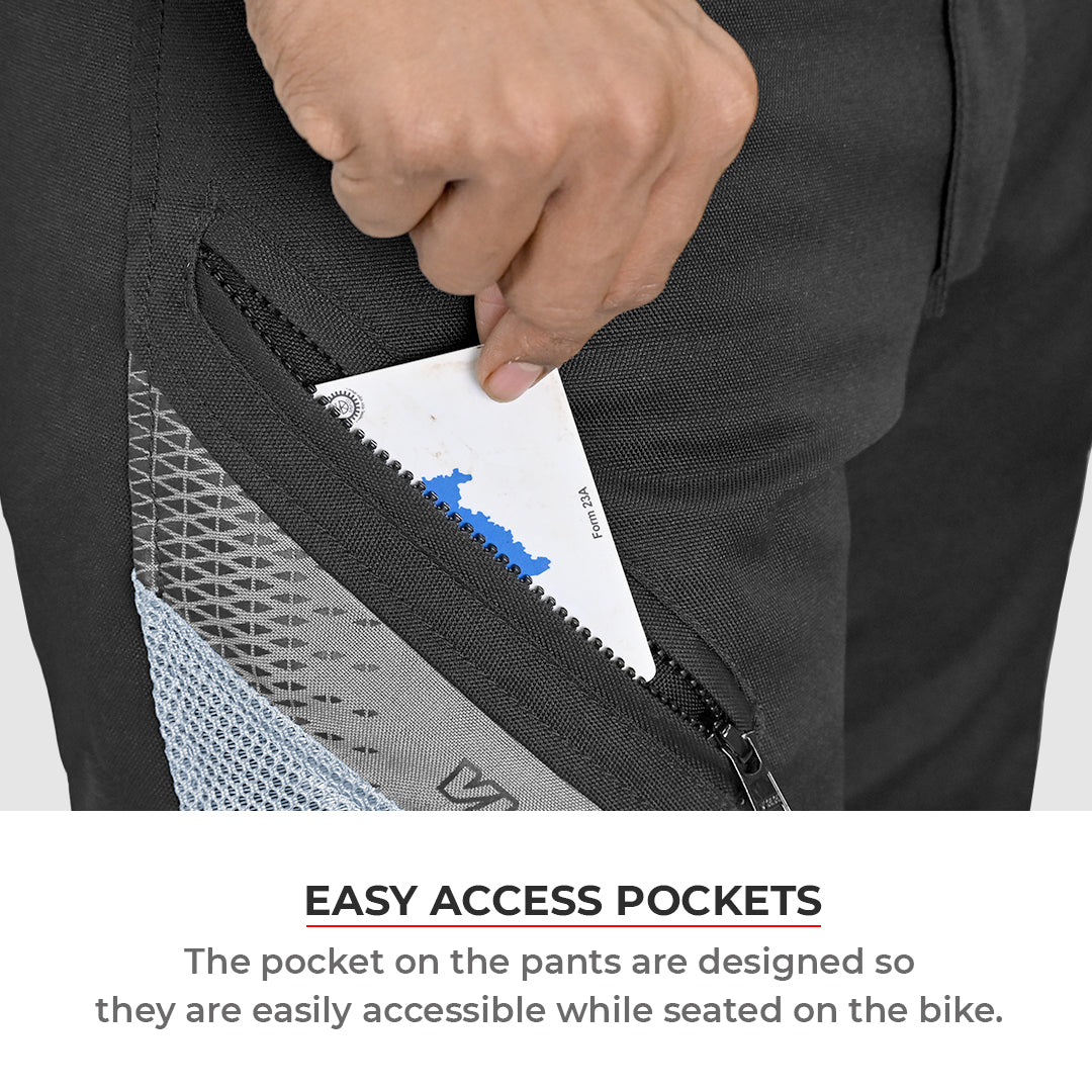 Miller - Street Mesh Riding Pants with Liners (Black) - Image 10