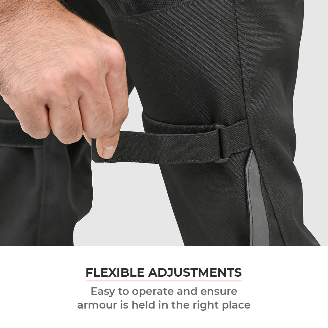 Miller - Street Mesh Riding Pants with Liners (Black) - Image 6