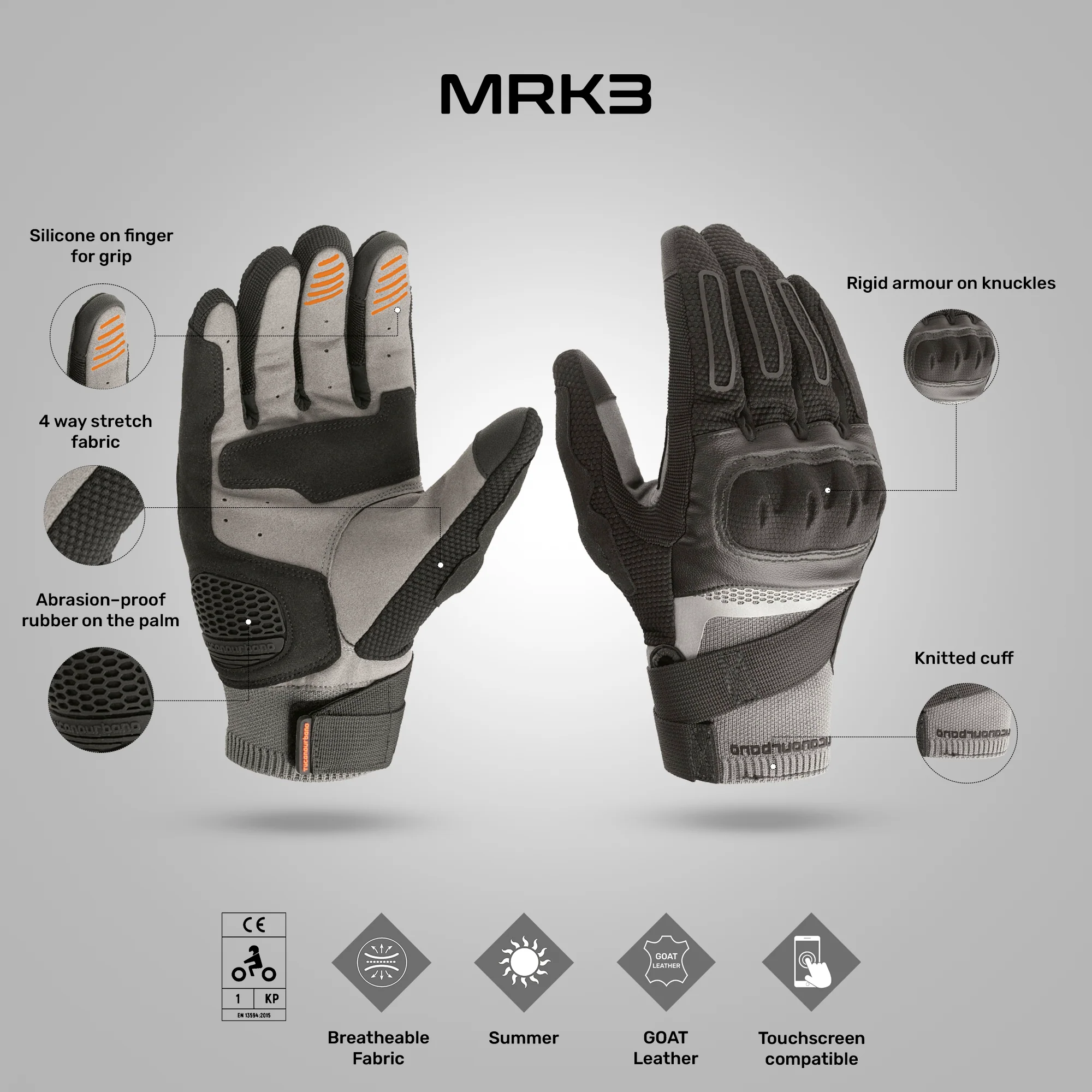 MRK3 - Urban Riding Gloves - Image 2