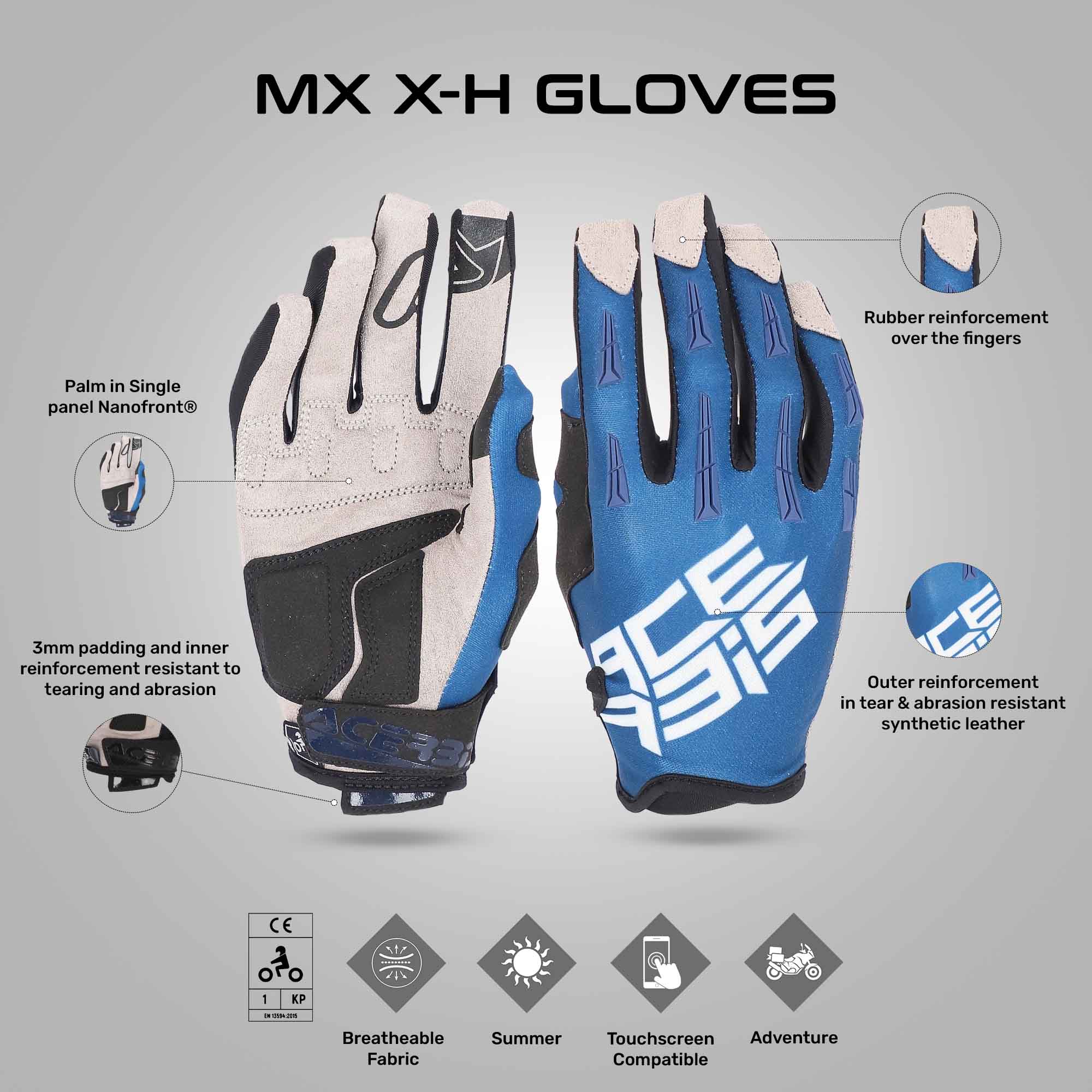 MX X-H - Motocross Riding Gloves - Image 20