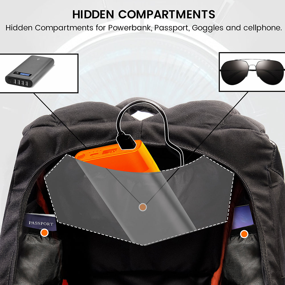 Night Wing Mark-1 - 25L Motocycle Backpack (Black) - Image 10