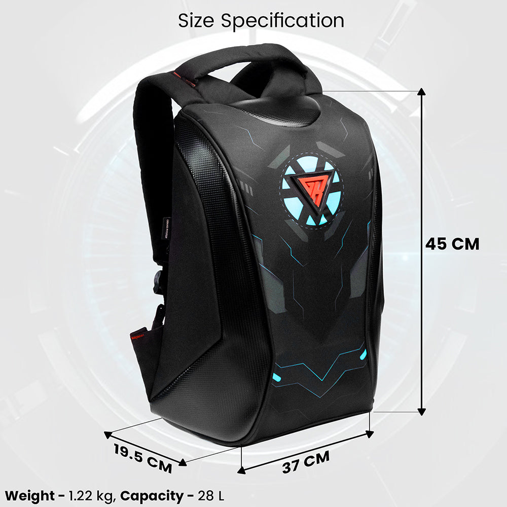 Night Wing Mark-1 - 25L Motocycle Backpack (Black) - Image 5