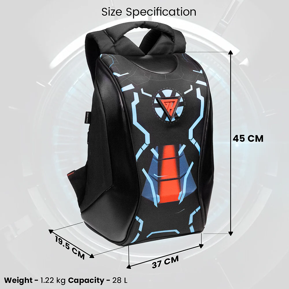 Night Wing Mark-2 - 25L Motocycle Backpack (Black) - Image 12