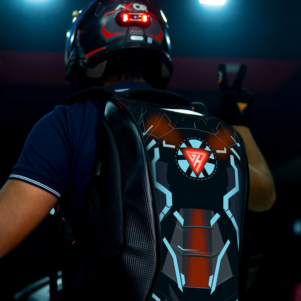 Night Wing Mark-2 - 25L Motocycle Backpack (Black) - Image 13