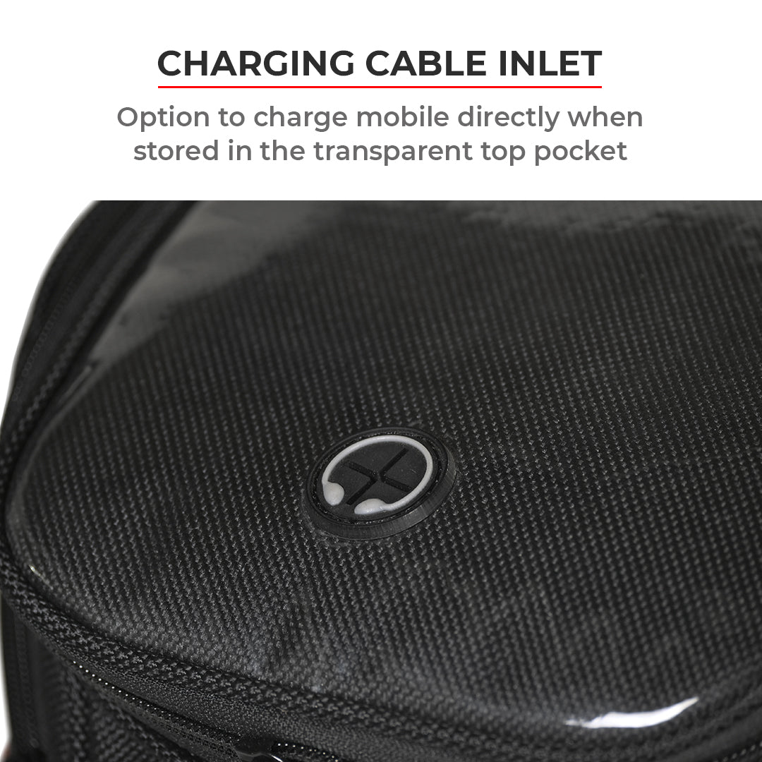 Oxus - 13L - Magnetic Tank Bag with Rain Cover (Black) - Image 12