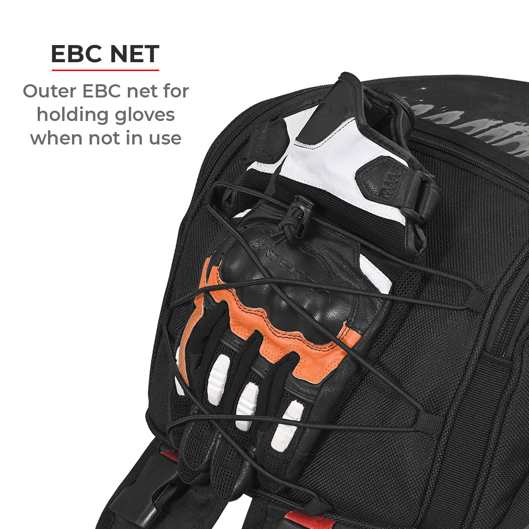 Oxus - 13L - Magnetic Tank Bag with Rain Cover (Black) - Image 8