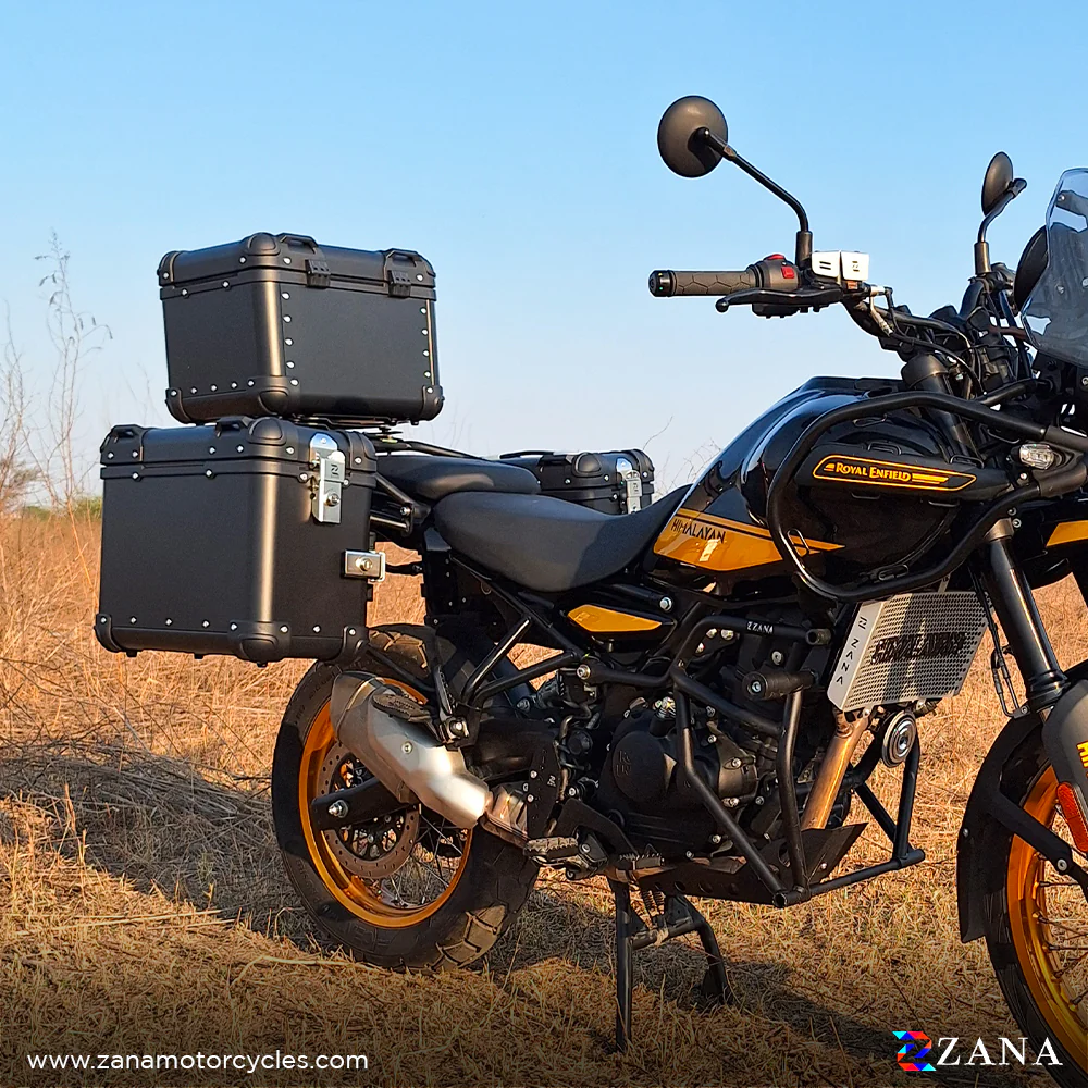 PANNIERS (36LTR )ALUMINIUM FLAT BLACK FOR HIMALAYAN 452 - Image 3