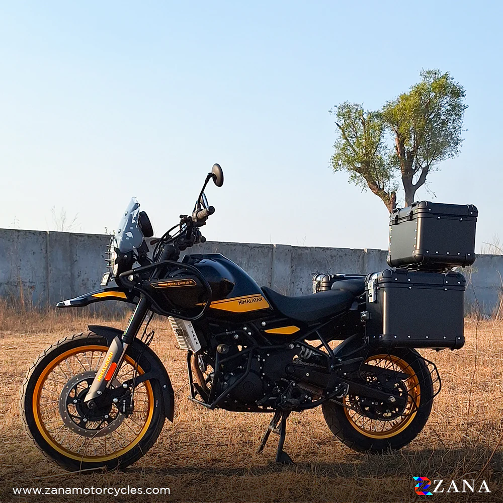 PANNIERS (36LTR )ALUMINIUM FLAT BLACK FOR HIMALAYAN 452 - Image 4