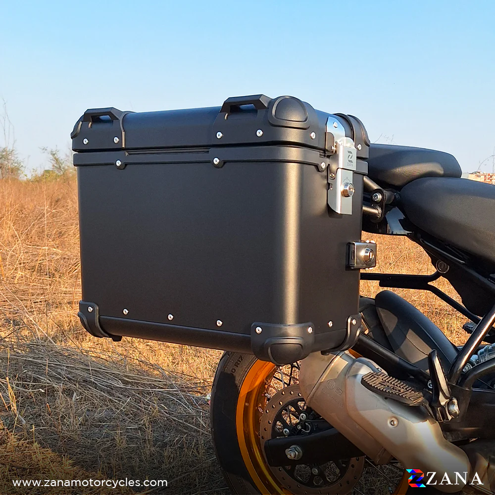 PANNIERS (36LTR )ALUMINIUM FLAT BLACK FOR HIMALAYAN 452 - Image 5