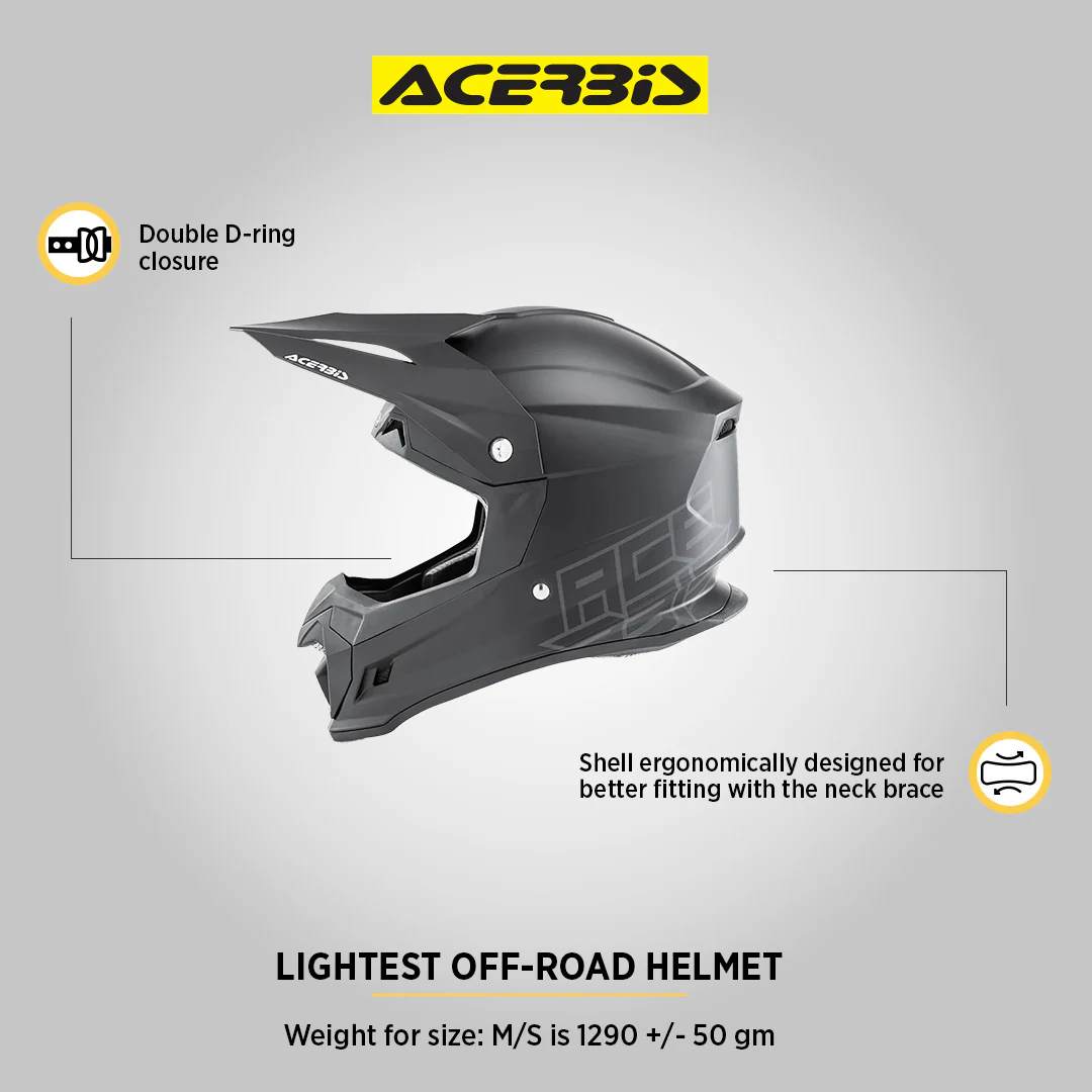 Profile 4 - Motocross Riding Helmet (Gloss Black) - Image 8