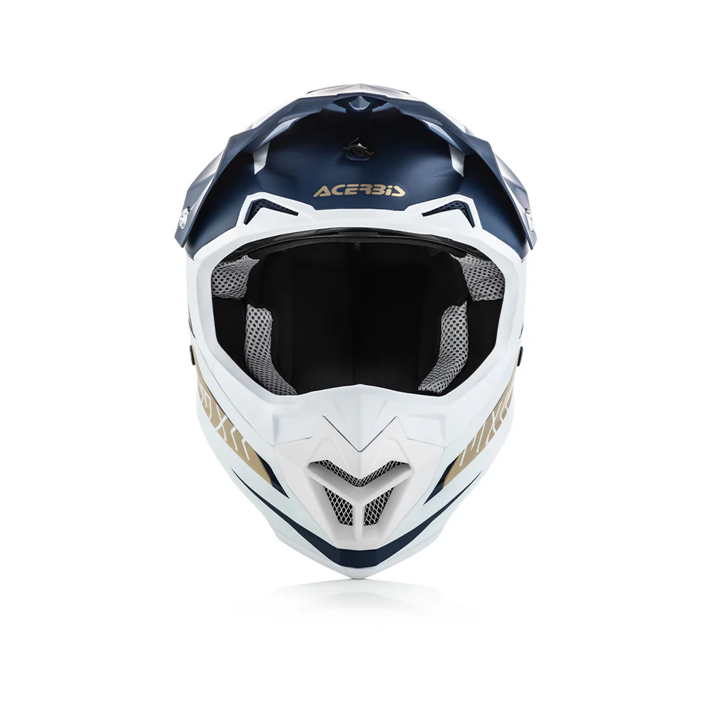 Profile 4 - Motocross Riding Helmet (White/Blue) - Image 6
