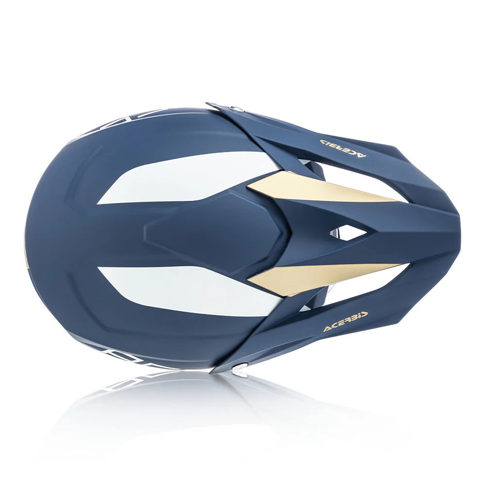 Profile 4 - Motocross Riding Helmet (White/Blue) - Image 7