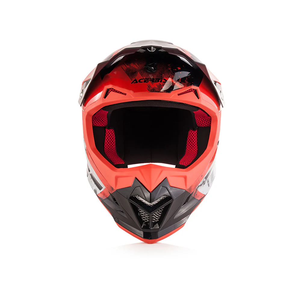 Profile 4 - Motocross Riding Helmet (White/Red) - Image 5