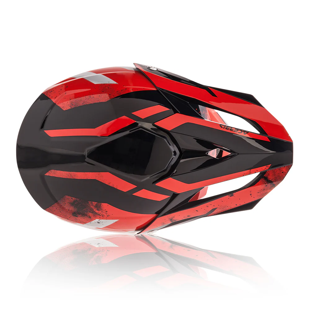 Profile 4 - Motocross Riding Helmet (White/Red) - Image 6