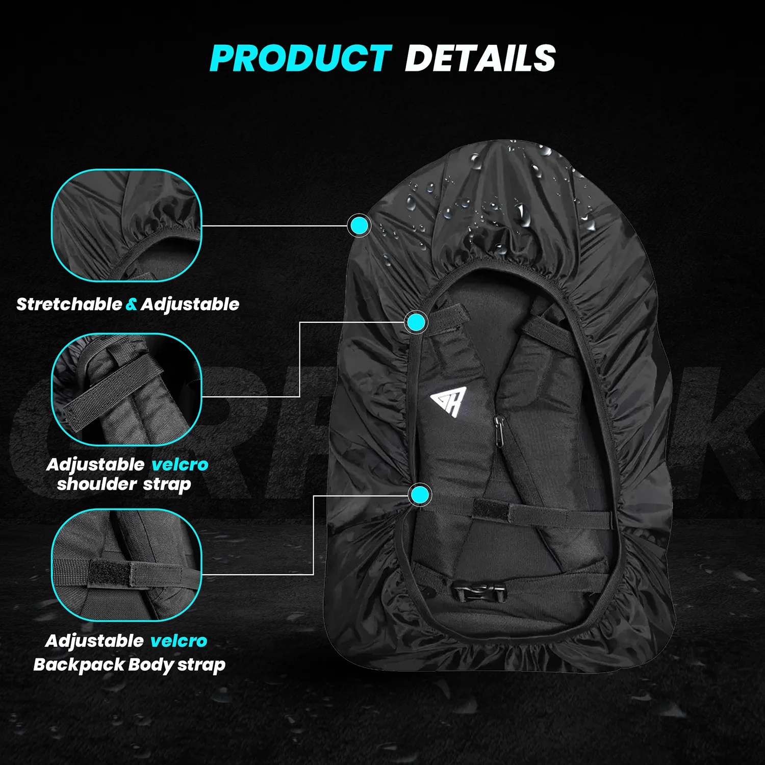 Rain Cover for Motorcycle Backpack - Image 2