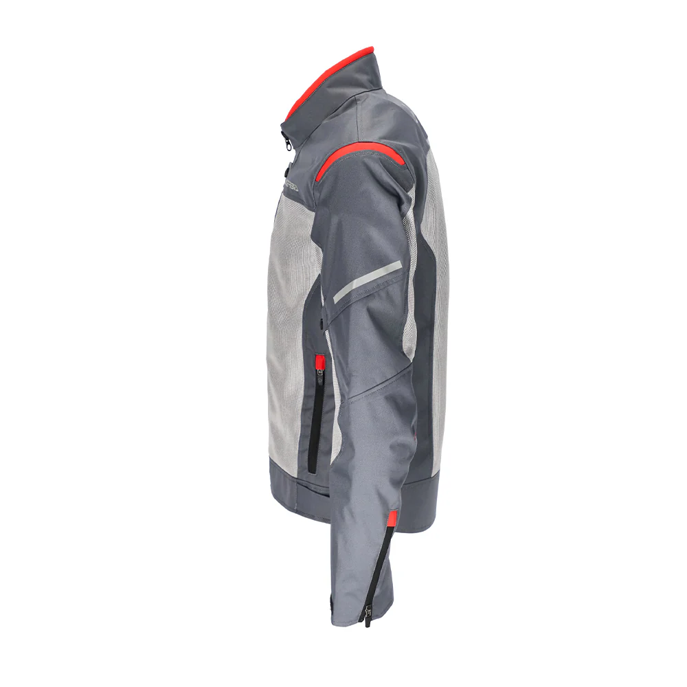 Ramsey My Vented - Sport Touring Jacket (Grey/Red) - Image 5